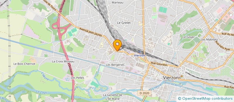 localisation de l'entreprise SARL VALOIS H.P.  VIERZON