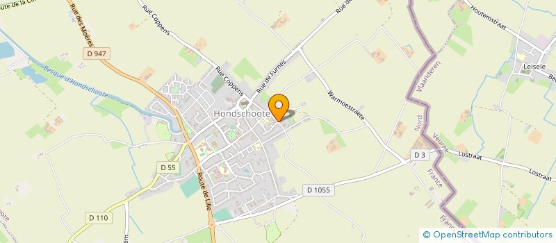 localisation de l'entreprise SARL VANDAELE à HONDSCHOOTE