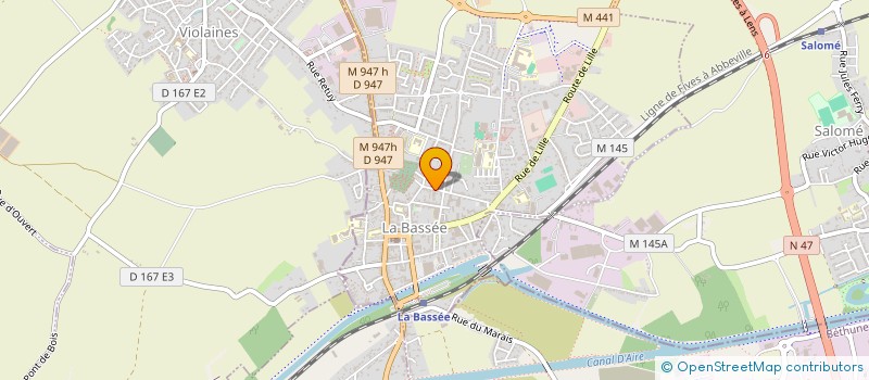 localisation de l'entreprise SARL VANDENBEUCK  LA BASSEE