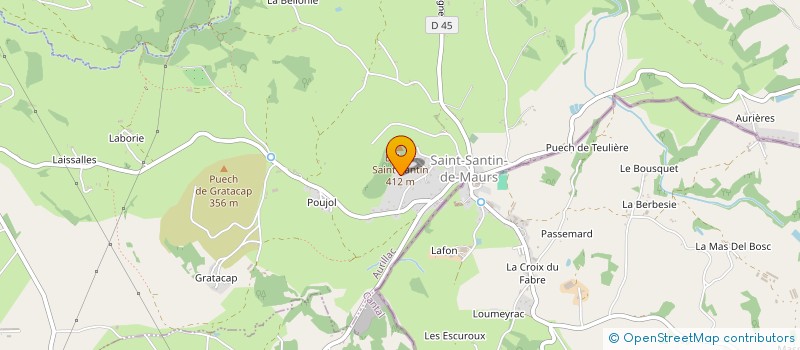 localisation de l'entreprise SARL VANDER ET FILS à SAINT-SANTIN-DE-MAURS