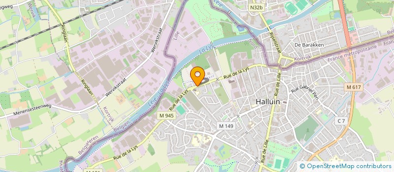 localisation de l'entreprise SARL VANHOUTTEGHEM ET CIE à HALLUIN