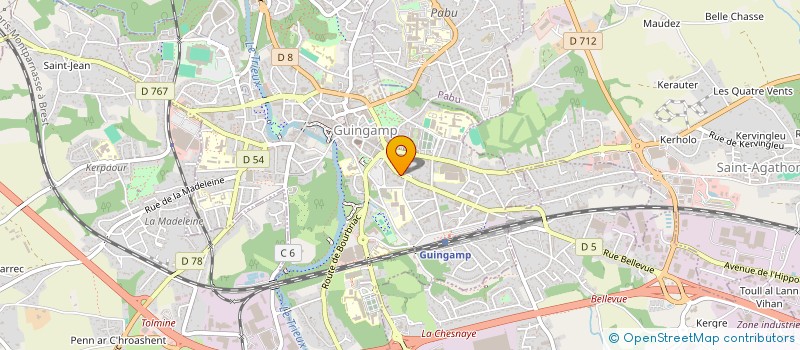 localisation de l'entreprise SARL VANNIER à GUINGAMP