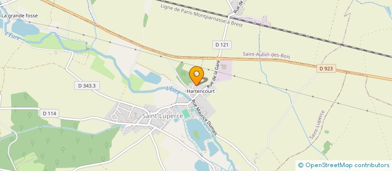 localisation de l'entreprise SARL VANNIER GILBERT à SAINT-LUPERCE
