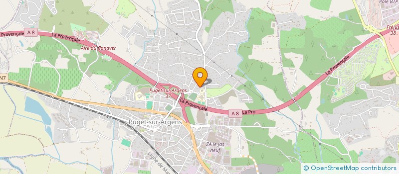 localisation de l'entreprise SARL VAR FORAGES à PUGET-SUR-ARGENS