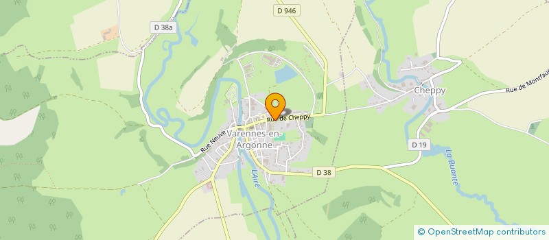 localisation de l'entreprise SARL VARENNES DISTRIBUTION  VARENNES-EN-ARGONNE