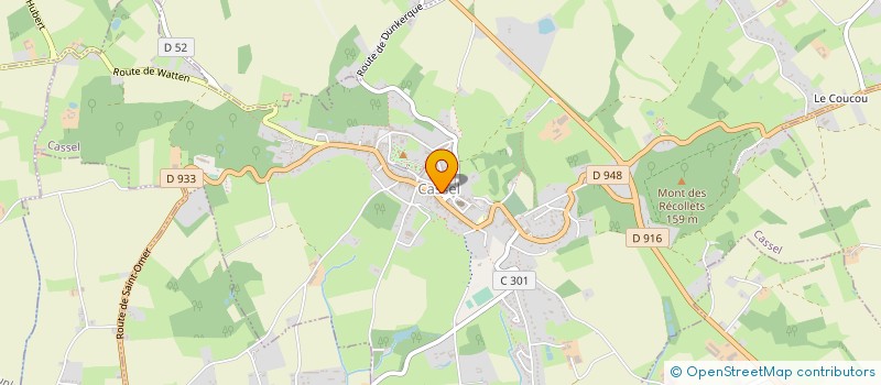 localisation de l'entreprise SARL VASSEUR JC à CASSEL