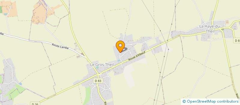 localisation de l'entreprise SARL VAUDRY ROMUALD à LE BOSC-DU-THEIL