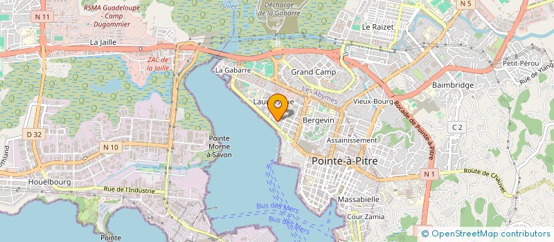 localisation de l'entreprise SARL VB DISTRIBUTION à POINTE-A-PITRE