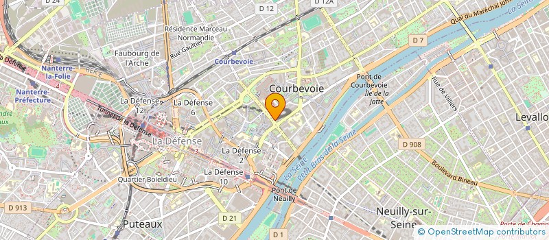 localisation de l'entreprise SARL VB ESTHETIQUE à COURBEVOIE