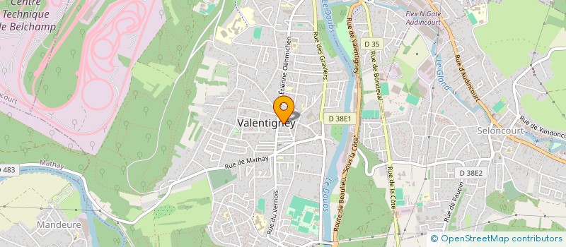 localisation de l'entreprise SARL VECCHI CAMOS à VALENTIGNEY