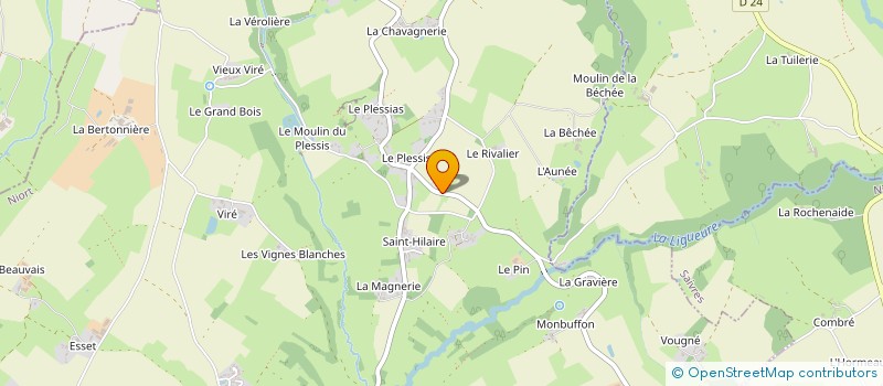 localisation de l'entreprise SARL VEILLON ET FILS à AZAY-LE-BRULE