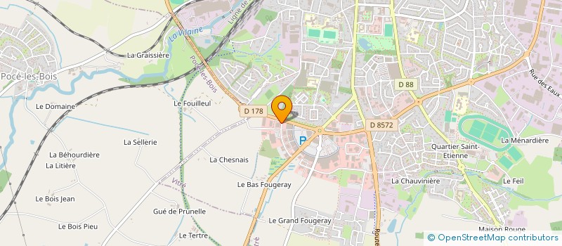 localisation de l'entreprise SARL VELO'NATUREL  VITRE