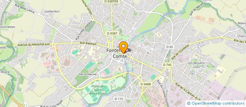 localisation de l'entreprise SARL VENDEE - FLEURS à FONTENAY-LE-COMTE