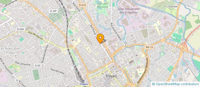 localisation de l'entreprise SARL VENET  TROYES