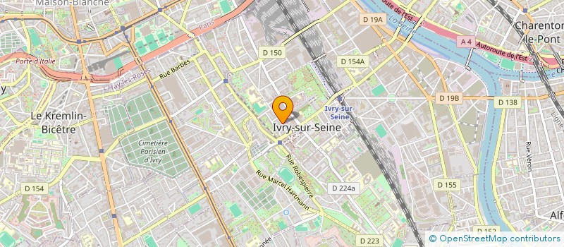 localisation de l'entreprise SARL VENT VERT à IVRY-SUR-SEINE