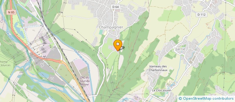 localisation de l'entreprise SARL VENTIL SANIT CHAUF PLOMBERIE  CHAMPAGNIER