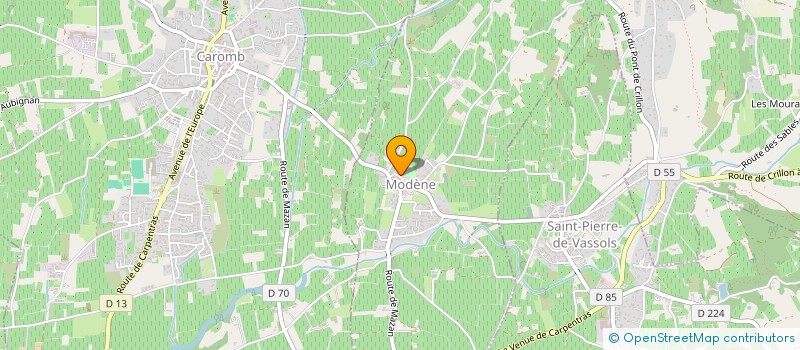 localisation de l'entreprise SARL VENTOUX MACONNERIE ALBERT OLIVIER  MODENE