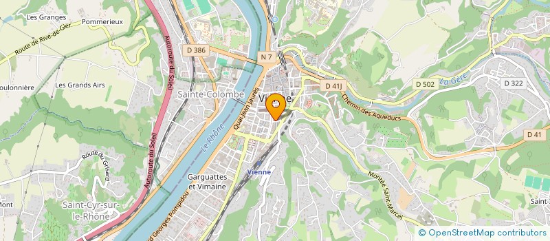 localisation de l'entreprise SARL VENTS DU SUD à VIENNE