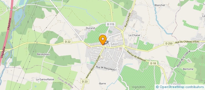 localisation de l'entreprise SARL VERARDO  SAINT-SAVIN