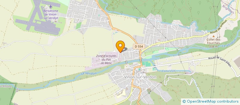 localisation de l'entreprise SARL VERDON INVEST  VINON-SUR-VERDON