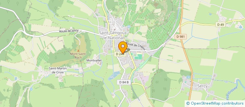 localisation de l'entreprise SARL VERDOT PERE ET FILS à SAINT-GENGOUX-LE-NATIONAL