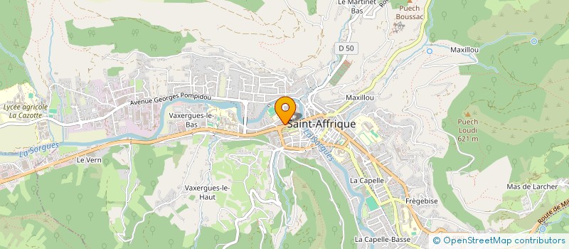 localisation de l'entreprise SARL VERDUN COIFFURE à SAINT-AFFRIQUE