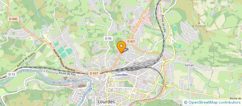 localisation de l'entreprise SARL VERGE à LOURDES
