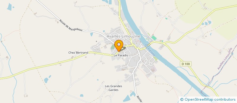 localisation de l'entreprise SARL VERGNAUD PERE ET FILS à AVAILLES-LIMOUZINE