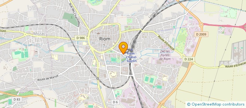 localisation de l'entreprise SARL VERGNOL  RIOM