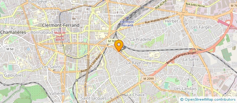 localisation de l'entreprise SARL VERGNOLLE PAPIERS PEINTS à CLERMONT-FERRAND