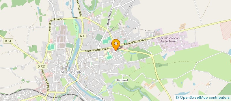 localisation de l'entreprise SARL VERHOOGHE  MONTMORILLON