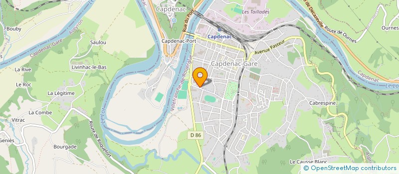 localisation de l'entreprise SARL VERNET FERRONNERIE  CAPDENAC-GARE