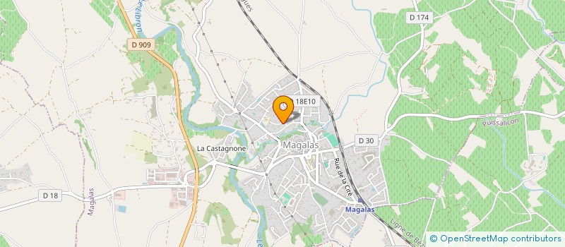 localisation de l'entreprise SARL VERON JACQUES  MAGALAS