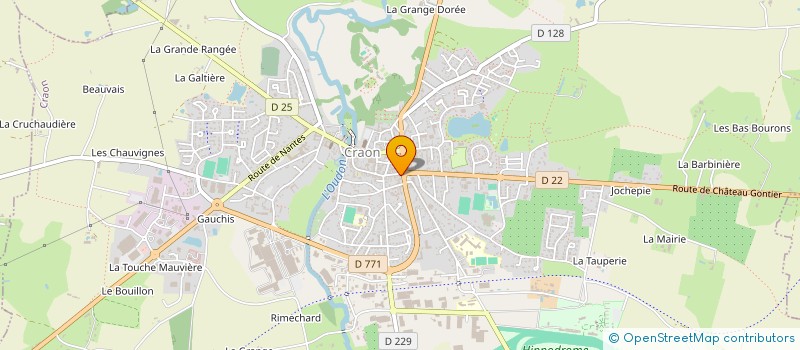 localisation de l'entreprise SARL VERON NICOLAS  CRAON