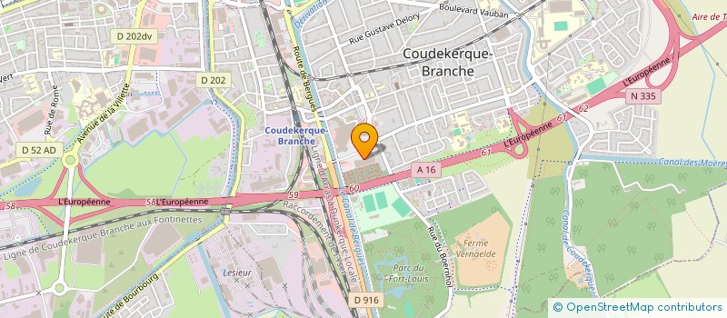 localisation de l'entreprise SARL VERONIQUE VANPEE  COUDEKERQUE-BRANCHE