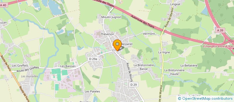 localisation de l'entreprise SARL VERSAUD ET FILS à VIRIAT