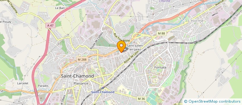 localisation de l'entreprise SARL VERT MOTO SERVICE à SAINT-CHAMOND