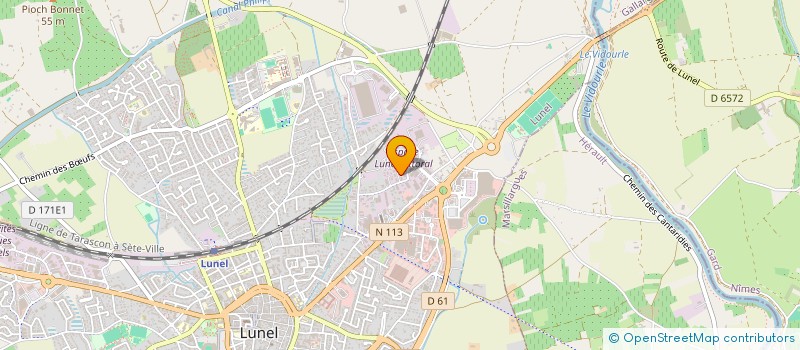 localisation de l'entreprise SARL VERTIGE PAYSAGISTE  LUNEL