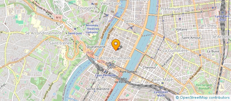 localisation de l'entreprise SARL VERTIGES  LYON