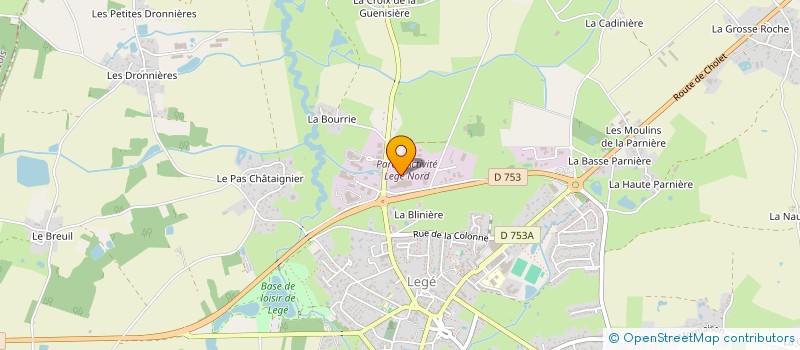 localisation de l'entreprise SARL VETEMENTS GAUVRIT  LEGE