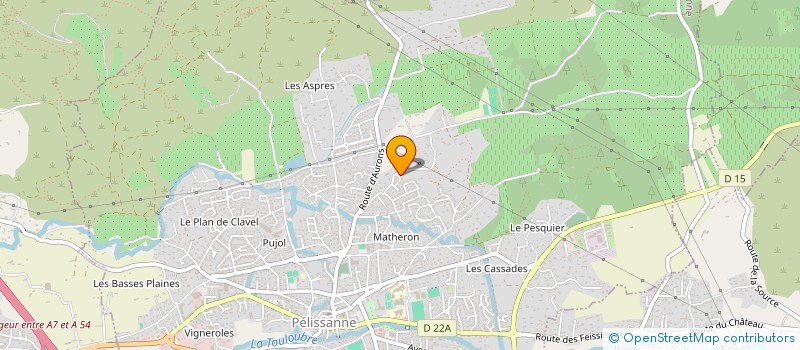 localisation de l'entreprise SARL VETEMENTS GONZALEZ  PELISSANNE