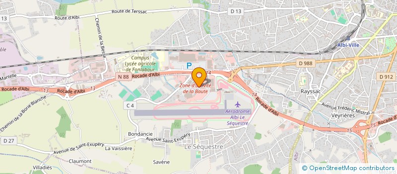 localisation de l'entreprise SARL VETERINAIRE DE LA BAUTE  LE SEQUESTRE