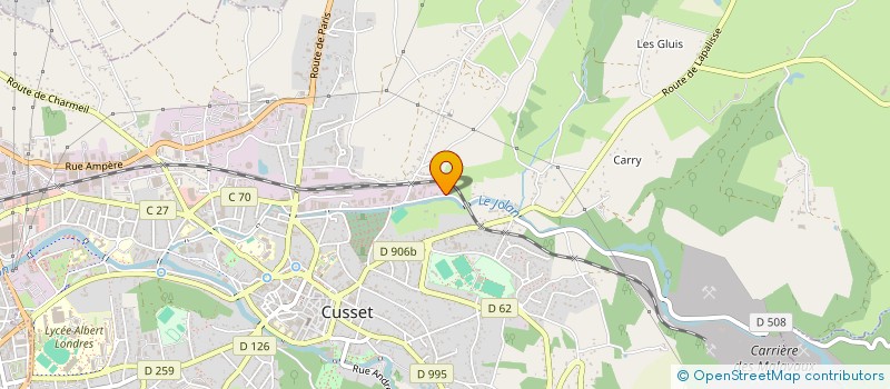 localisation de l'entreprise SARL VETERINAIRES DU VAL D ALLIER  CUSSET