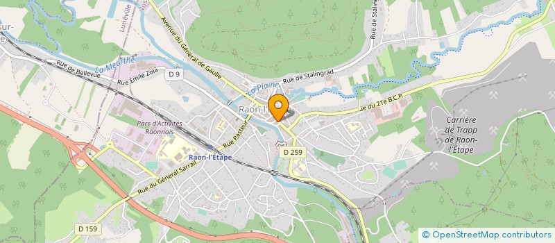 localisation de l'entreprise SARL VETI 88 à RAON-L'ETAPE