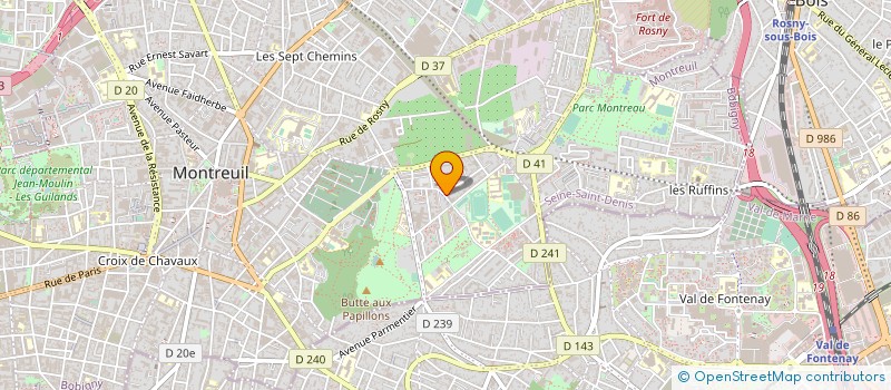 localisation de l'entreprise SARL VETIPRESS  MONTREUIL