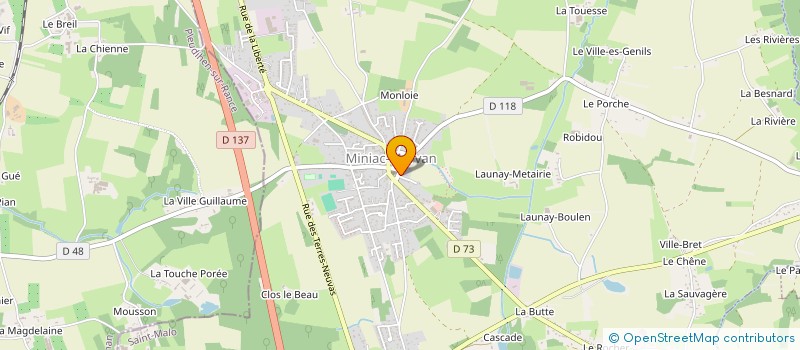 localisation de l'entreprise SARL VEZIE à MINIAC-MORVAN