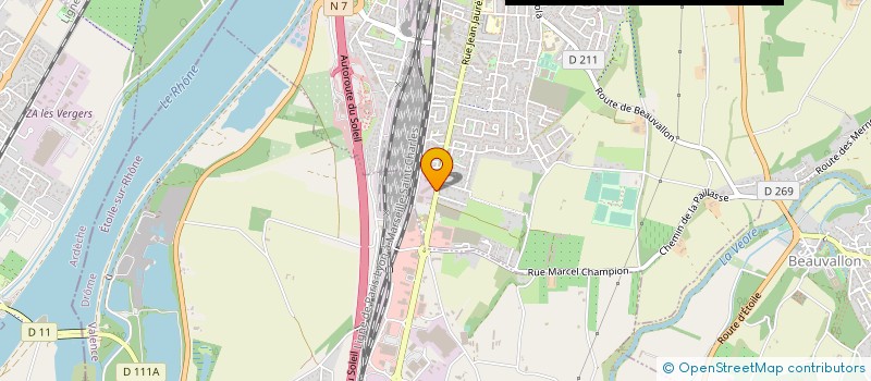 localisation de l'entreprise SARL VEZIRIAN PERE ET FILS CARROSSERIE à PORTES-LES-VALENCE