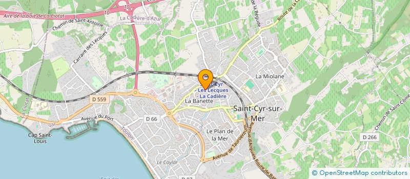 localisation de l'entreprise SARL VEZZOSO ET CIE à SAINT-CYR-SUR-MER