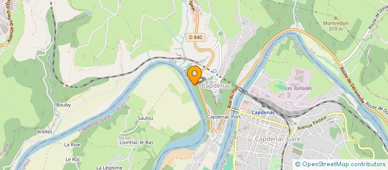 localisation de l'entreprise SARL VF AUTO  CAPDENAC