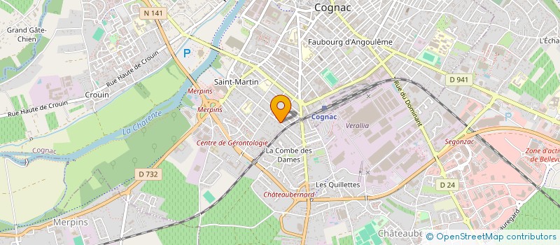 localisation de l'entreprise SARL VG ET BB à COGNAC